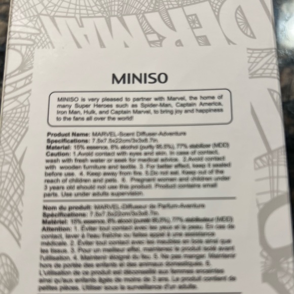 Collectors  Marvel Reed diffuser - Picture 7 of 8